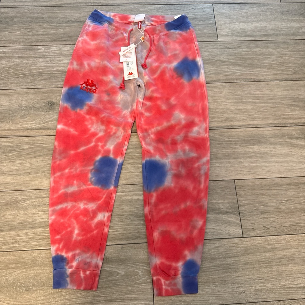 NWT  Women’s XL Kappa Red and Blue Sweat Pants Vibrant Jogger Style